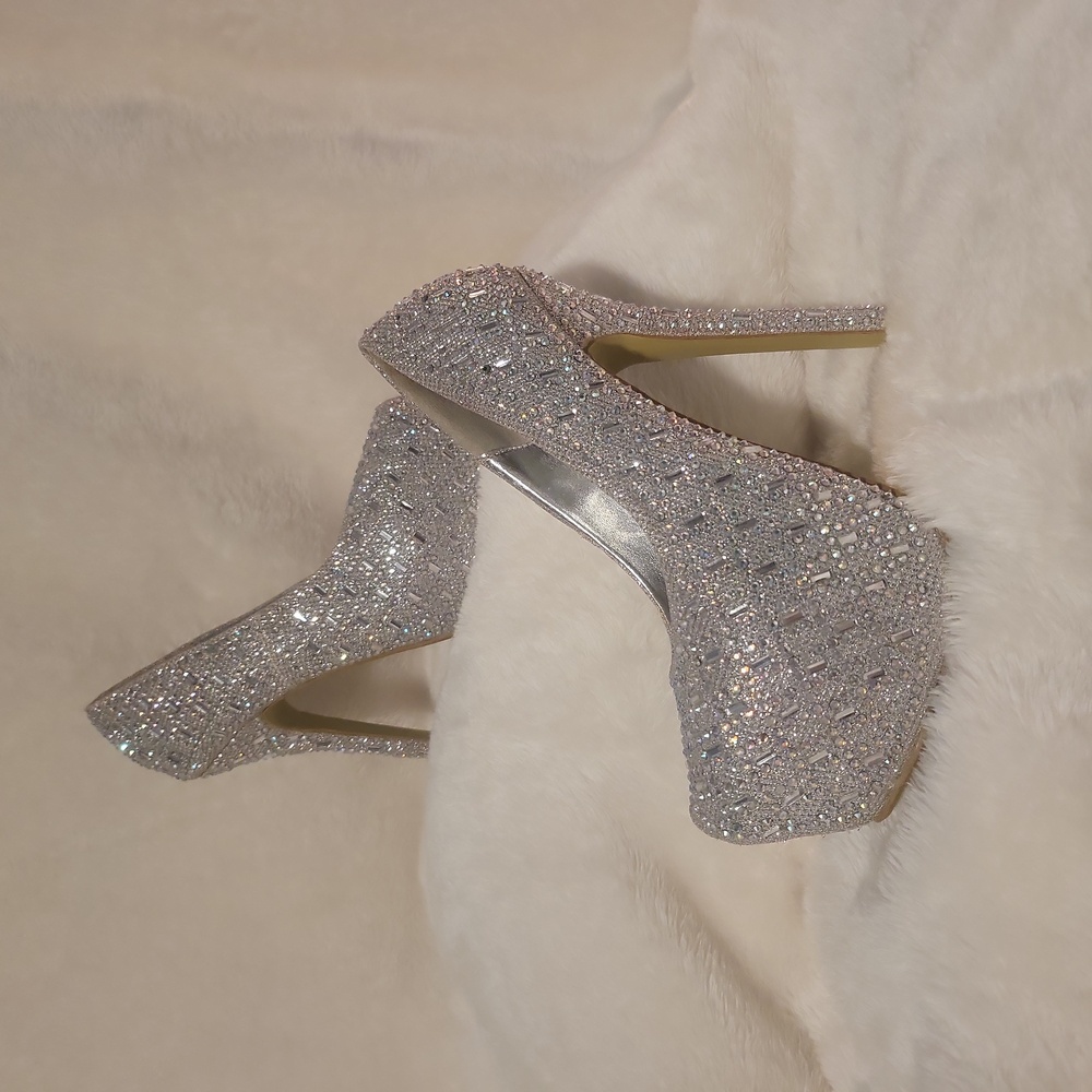 Jeweled High Heels